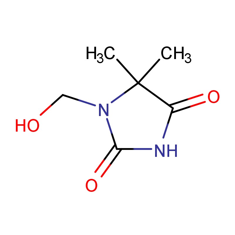 1-hidroksimetil-5,5,5-dimetilhidantoinas